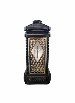 Prima Donna Ażur złoty – elegancki znicz szklany, ponadczasowy design