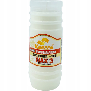WKŁAD DO ZNICZY 14 CM KERZEN WAX – MOCNY PŁOMIEŃ, PALENIE DO 3 DNI